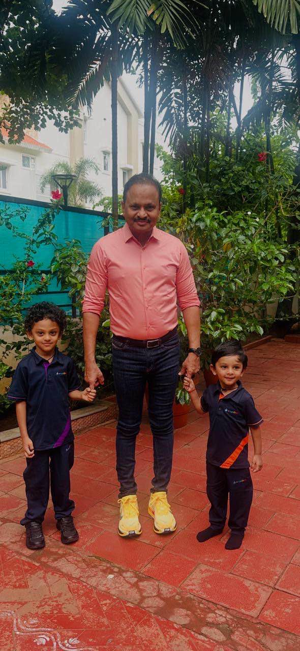 A teacher with two Cagnibot students!