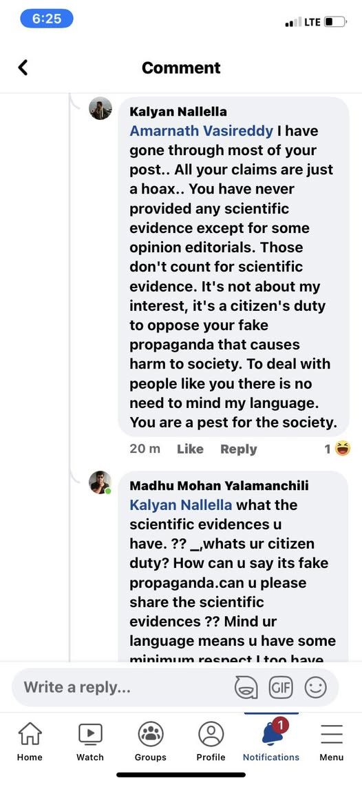 rude comment 
