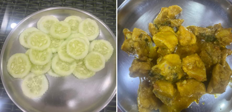 posted photos of my breakfast and lunch