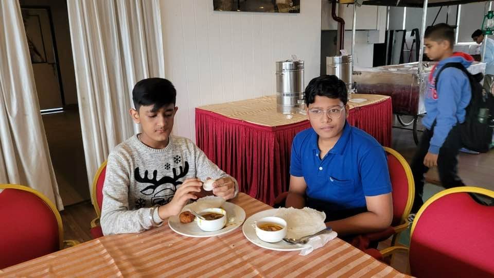 Breakfast at Silver tips , Munnar. ( Today being Sunday diet break for me. So enjoyed Appam with vegetable stew )