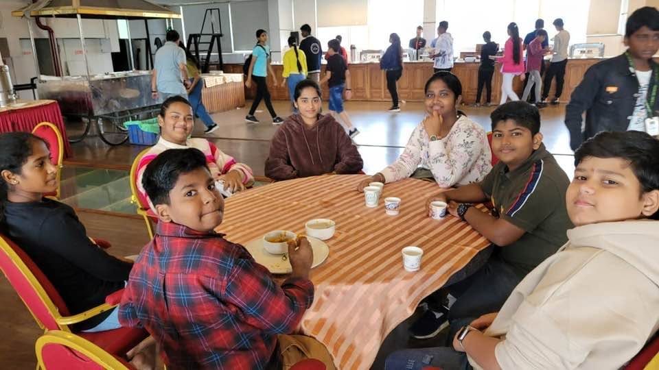 Breakfast at Silver tips , Munnar. ( Today being Sunday diet break for me. So enjoyed Appam with vegetable stew )