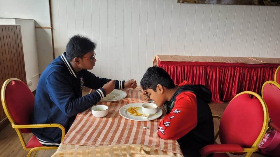 Breakfast at Silver tips , Munnar. ( Today being Sunday diet break for me. So enjoyed Appam with vegetable stew )