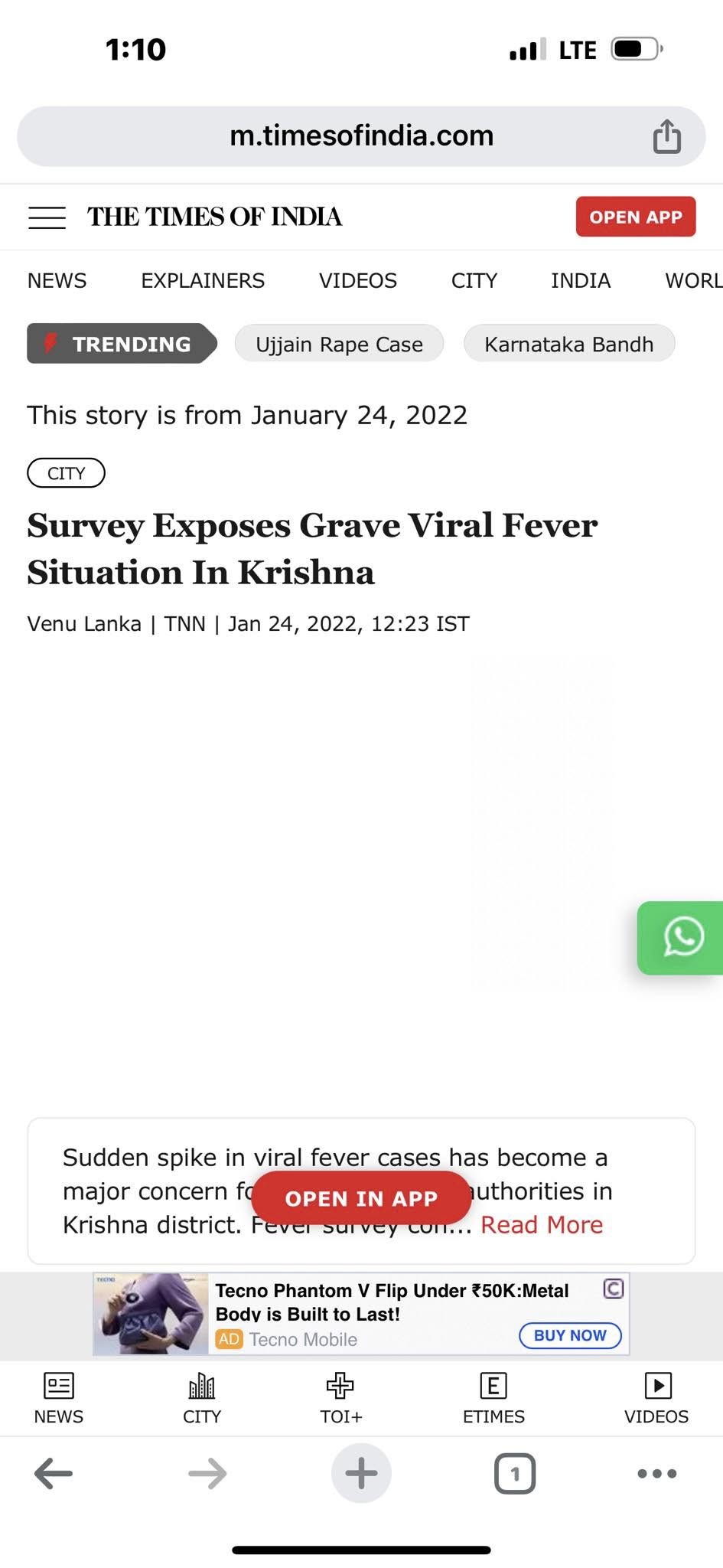 Why are viral fevers occurring?