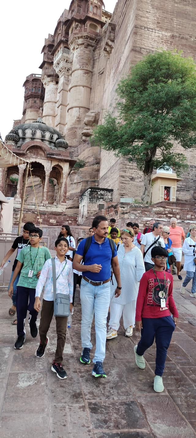 Mehragarh fort. Jodhpur. Teacher cum Guide cum body guard. Mehragarh fort. Jodhpur. Teacher cum Guide cum body guard.