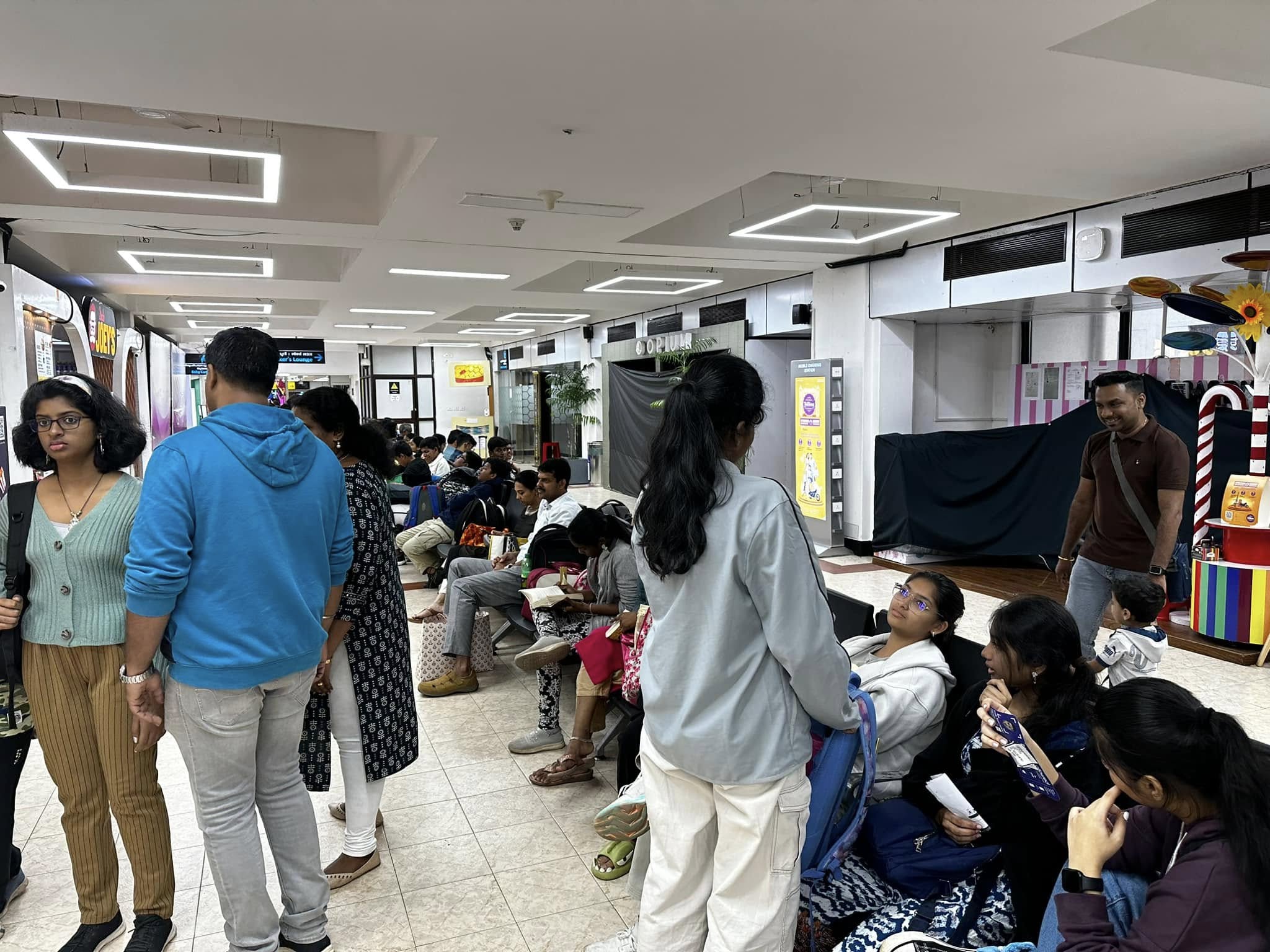 After nine days of exploring hills, valleys, rivers, and seas-and carrying back sweet memories-the journey home begins just as the festival approaches! Thiruvananthapuram Airport.