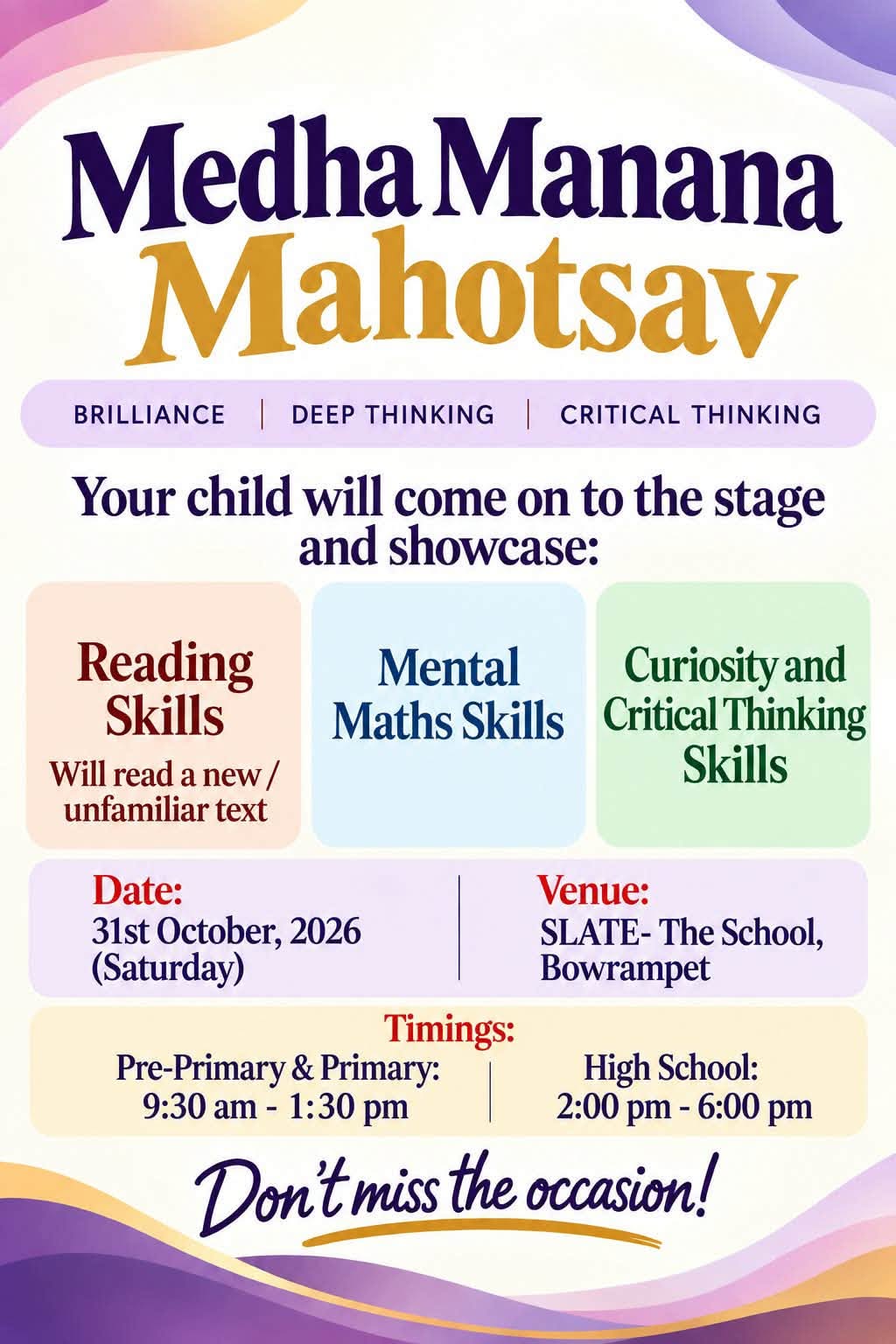 Hi Sir, Cognibot only pre primary or primary also there sir on 1st Nov. It is showing preprimary only. And also the entry is for other school students also right sir.