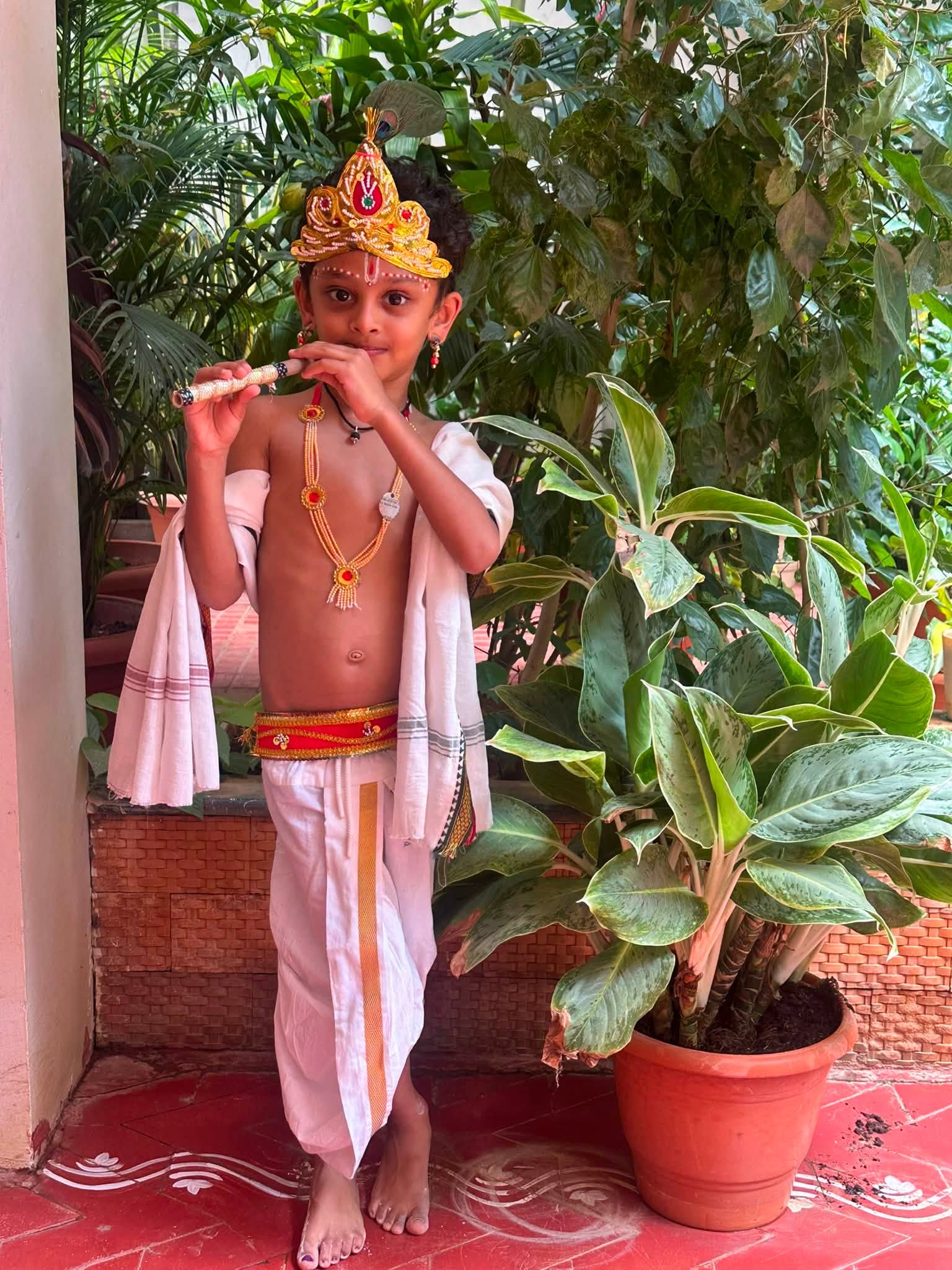 Krishnaashtami greetings to all on behalf of two Krishnas!