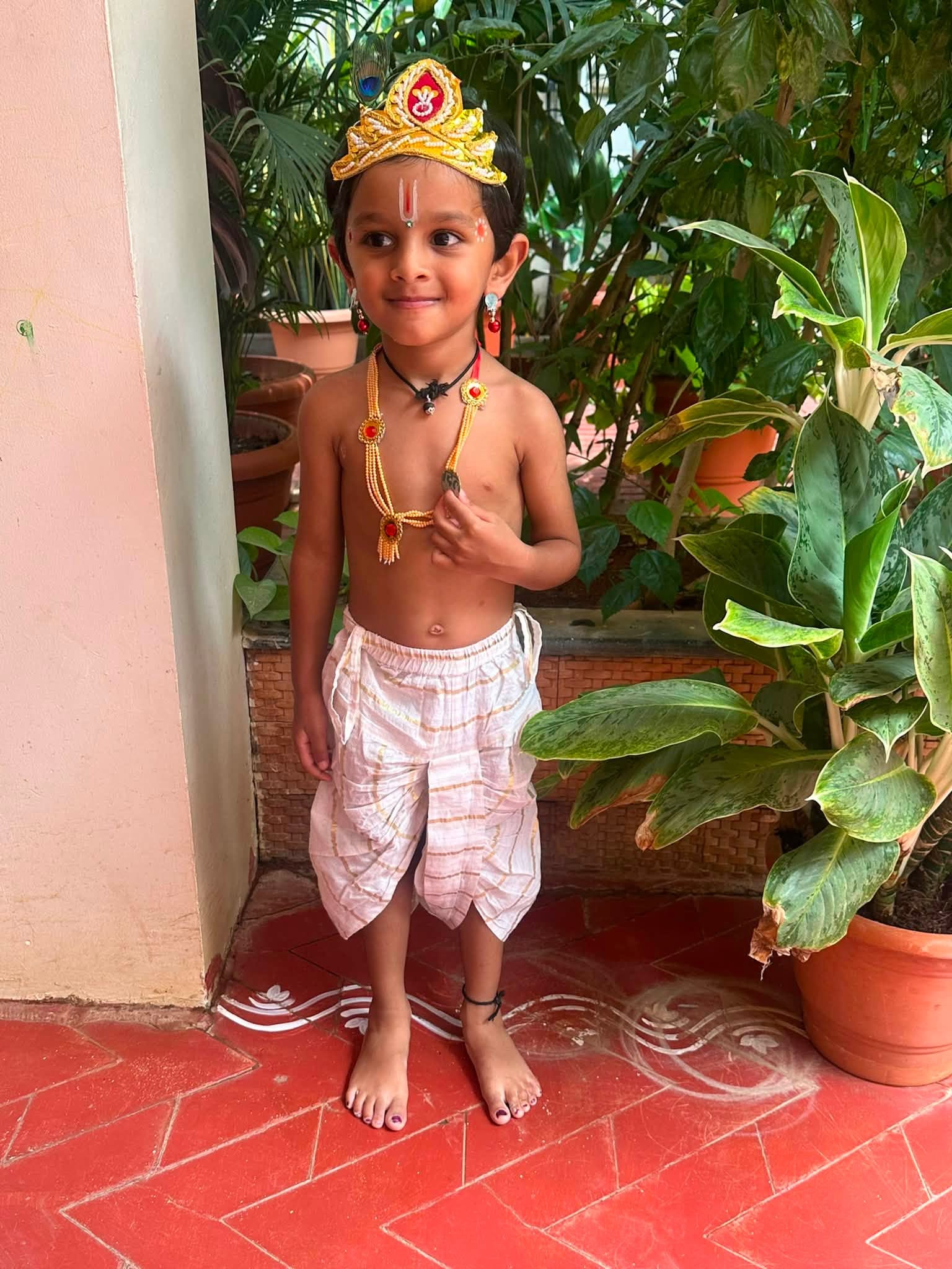 Krishnaashtami greetings to all on behalf of two Krishnas!