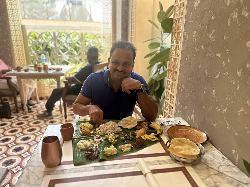 Onam special lunch. Taj in Tirupati!