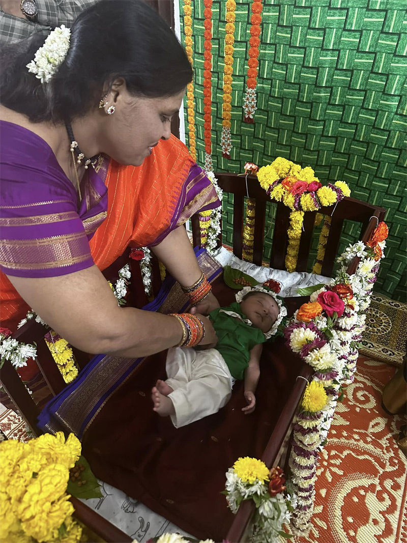 Dolotsav. Cradle ceremony.
